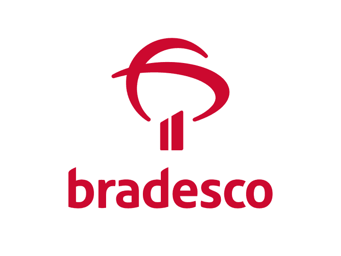 Logo do banco Bradesco - parceiro Onecred para financiamento imobiliário